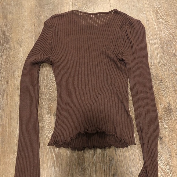 Dynamite Sheer Blouse 🤎 - Picture 2 of 2